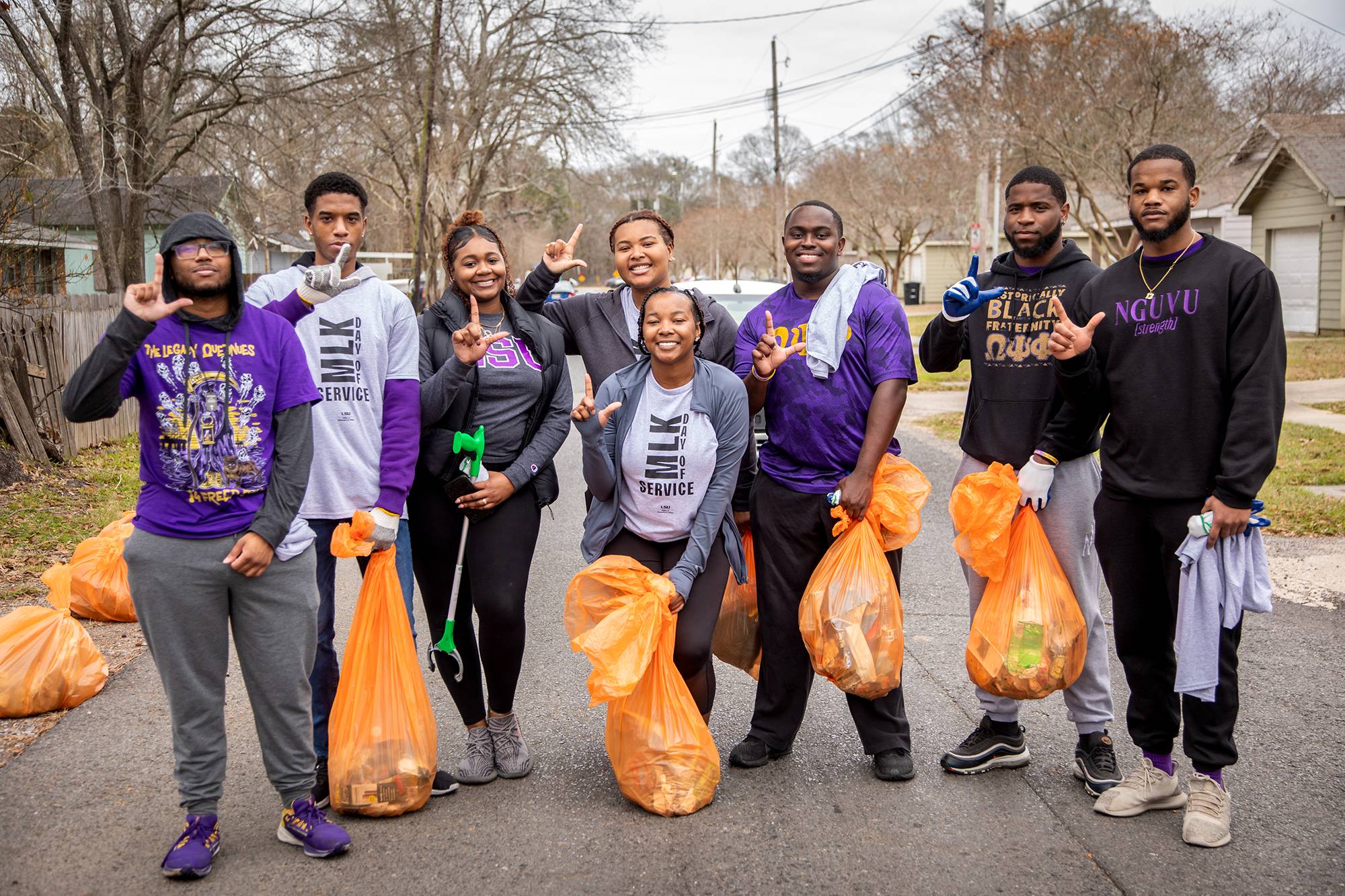 students at day of service
