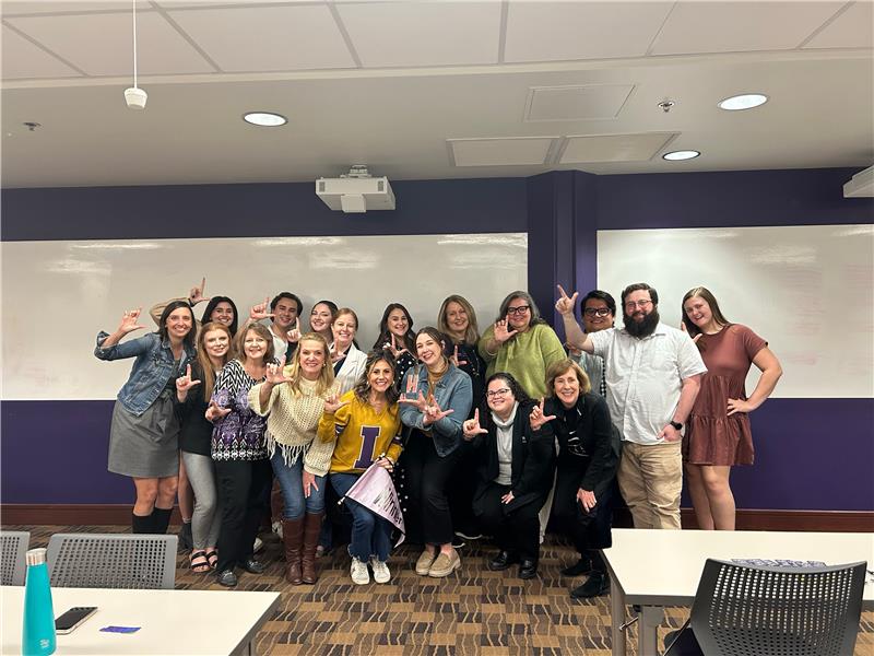 Career Center staff with their Spark Award