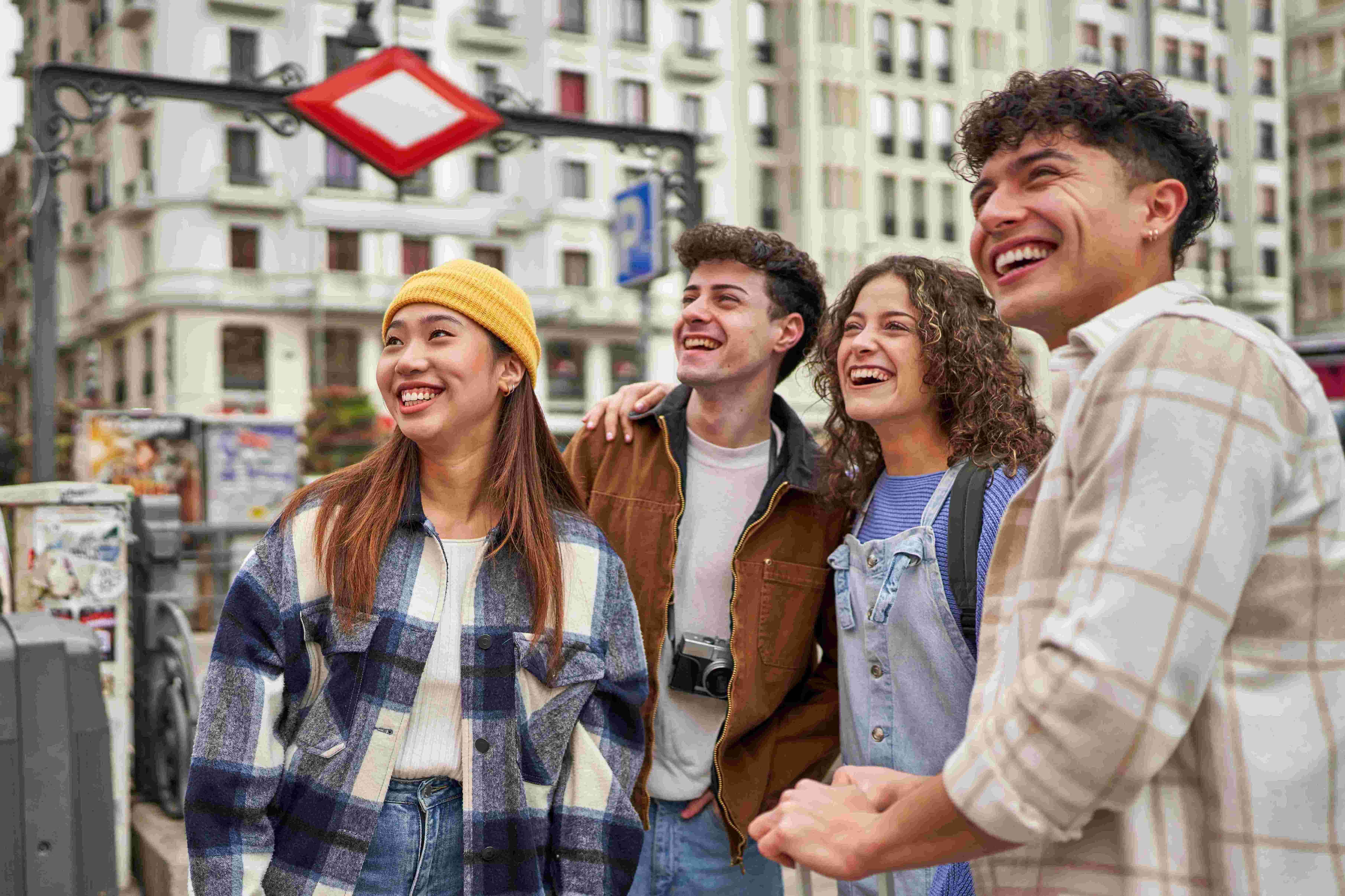 students smiling