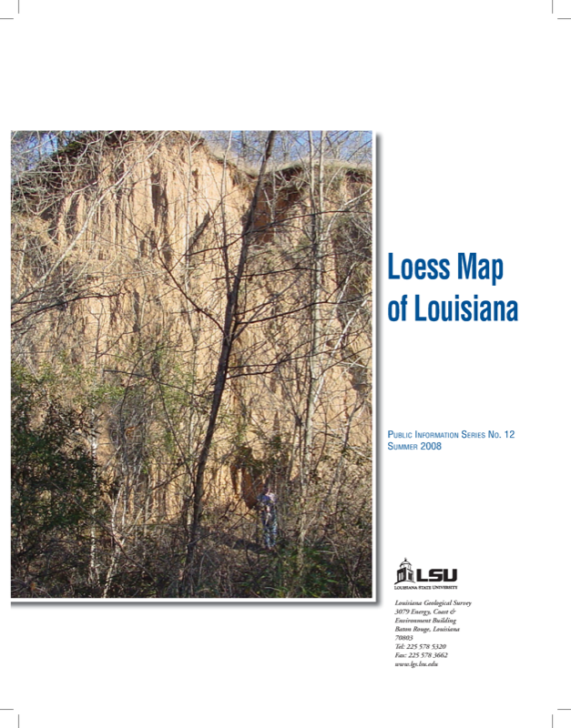 Loess Map of Louisiana, 2008, 4 pp.