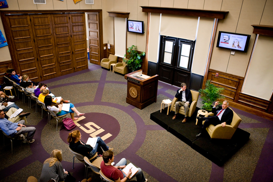 Image of the Manship School's Holliday Forum