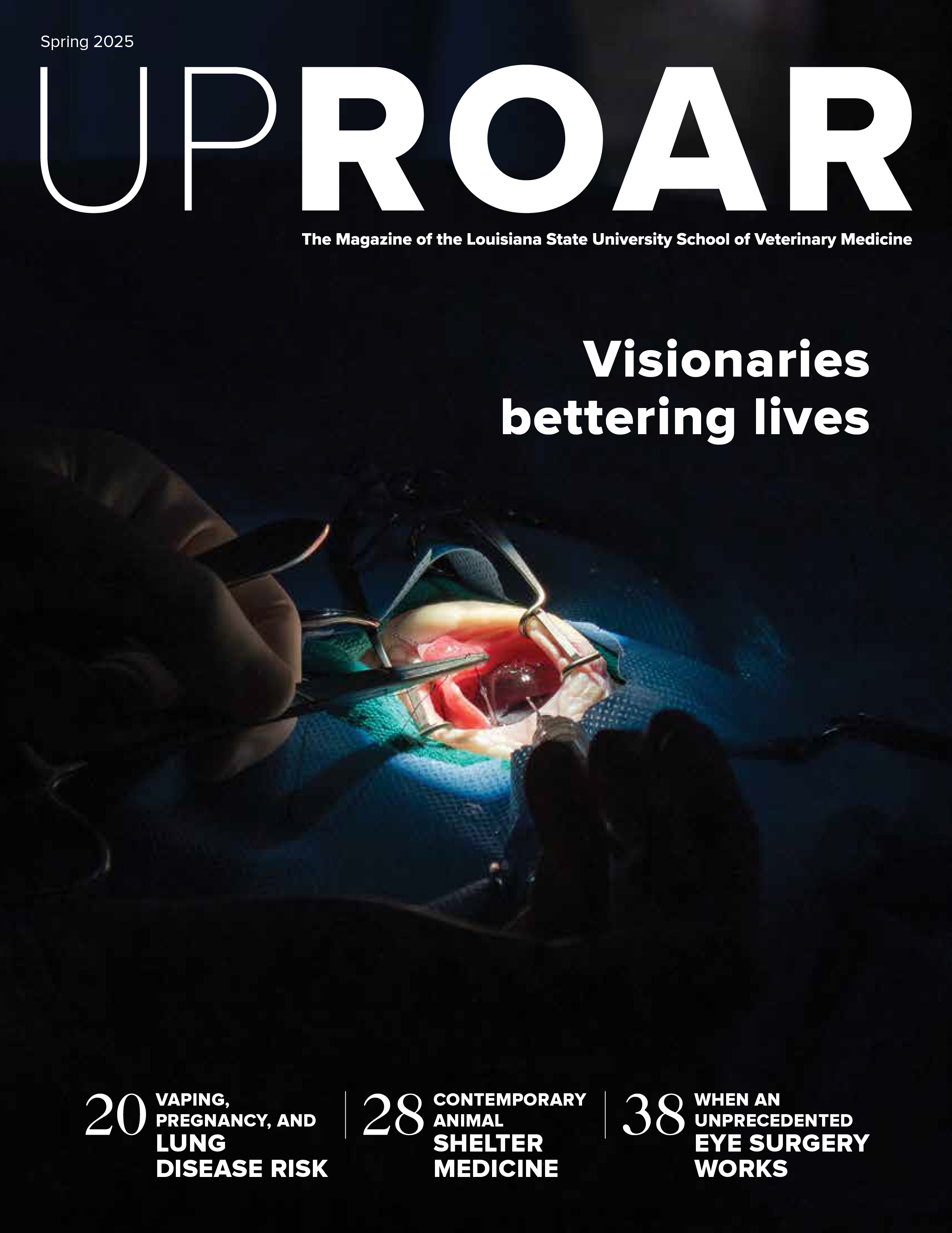 Spring 2025 cover of alligator ophthalmology surgery